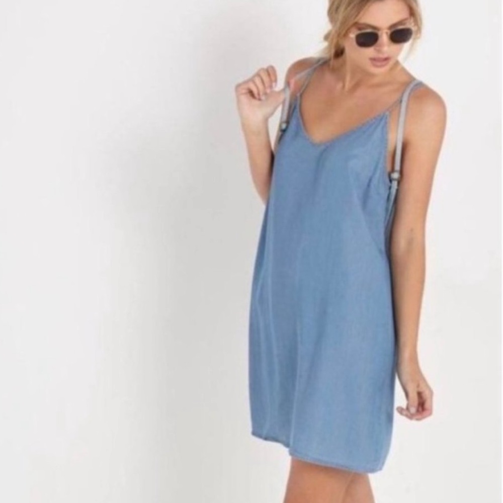 Cotton on denim slip dress